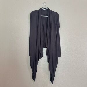 Les Lunes Gray Open Front Cardigan